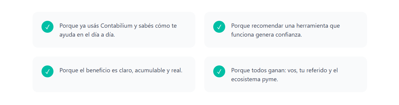 Por qué recomendar Contabilium?